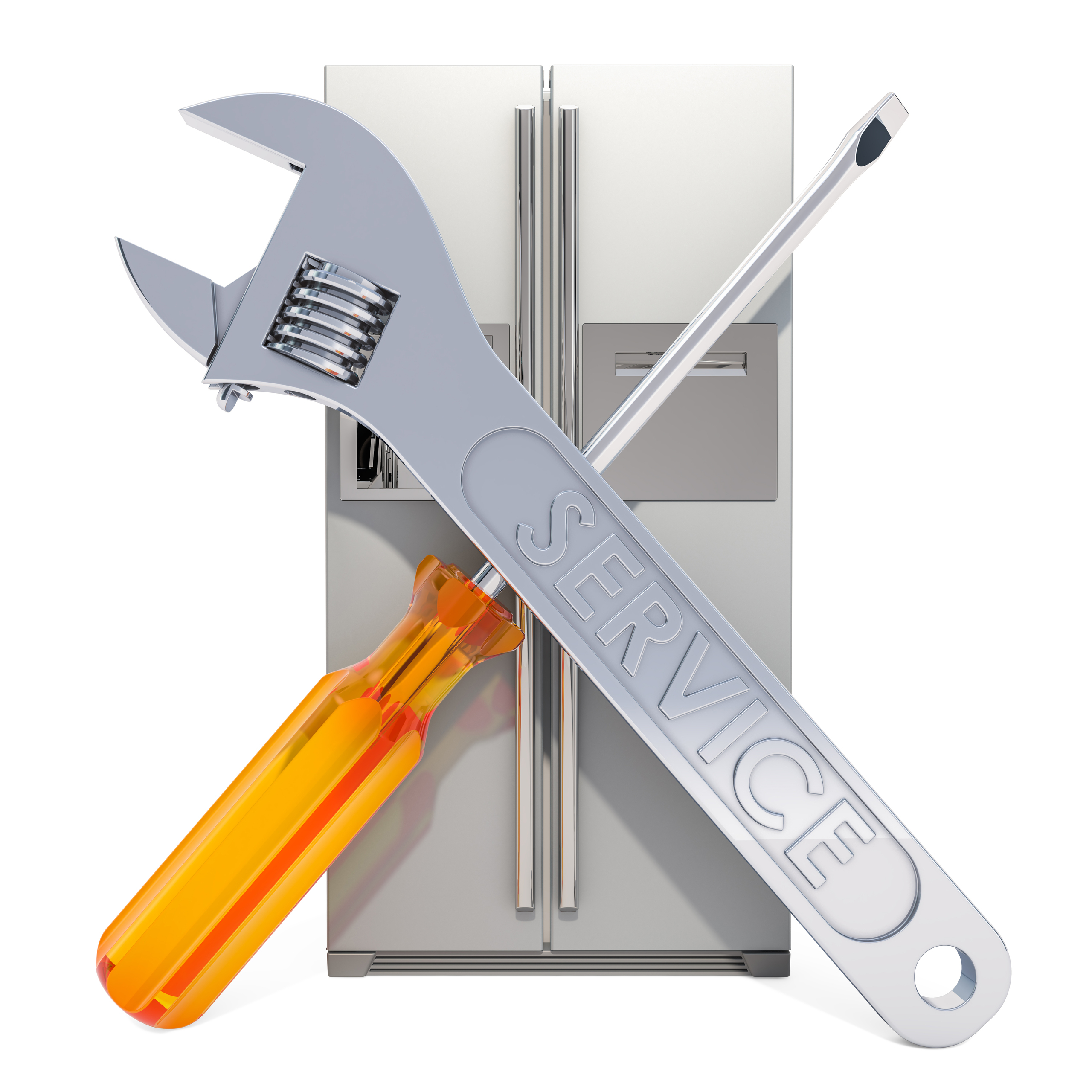 repair service fridge concept 3d